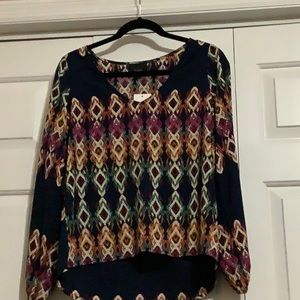NWT multi color top size Small by Lumiere.